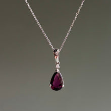  Rhodolite Drop Pendant