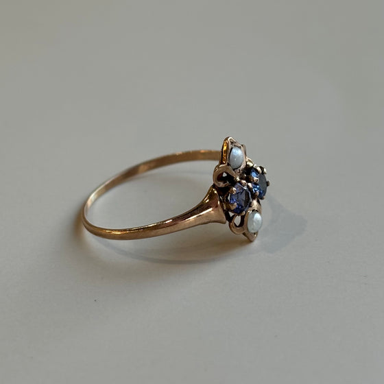 1910 Blue Sapphire Ring