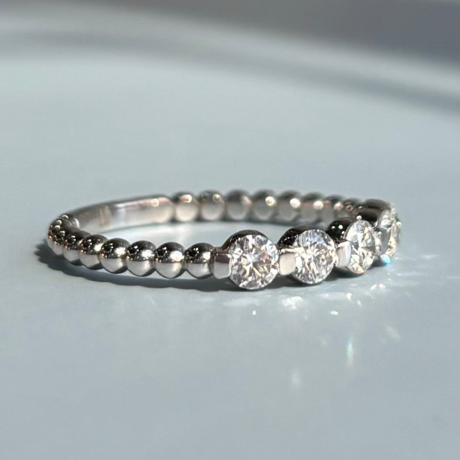 Beaded Diamond Band