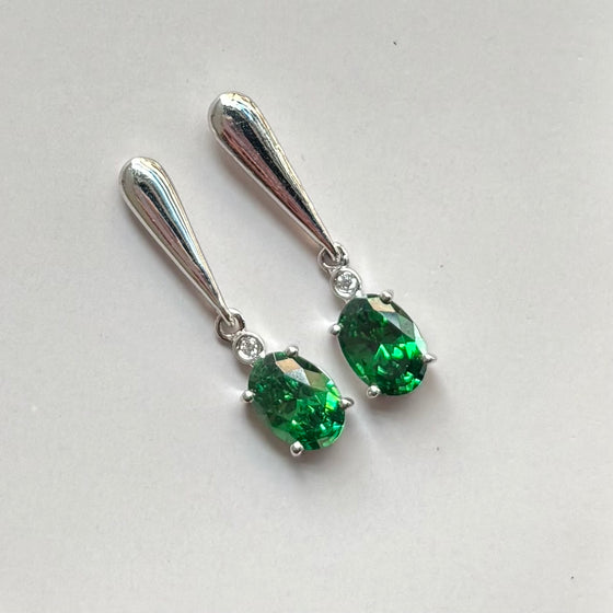 Green Topaz Earrings