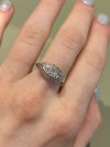 Art Deco Diamond Three Stone Ring .10 ct