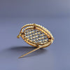 14k Edwardian Diamond and Pearl Pin