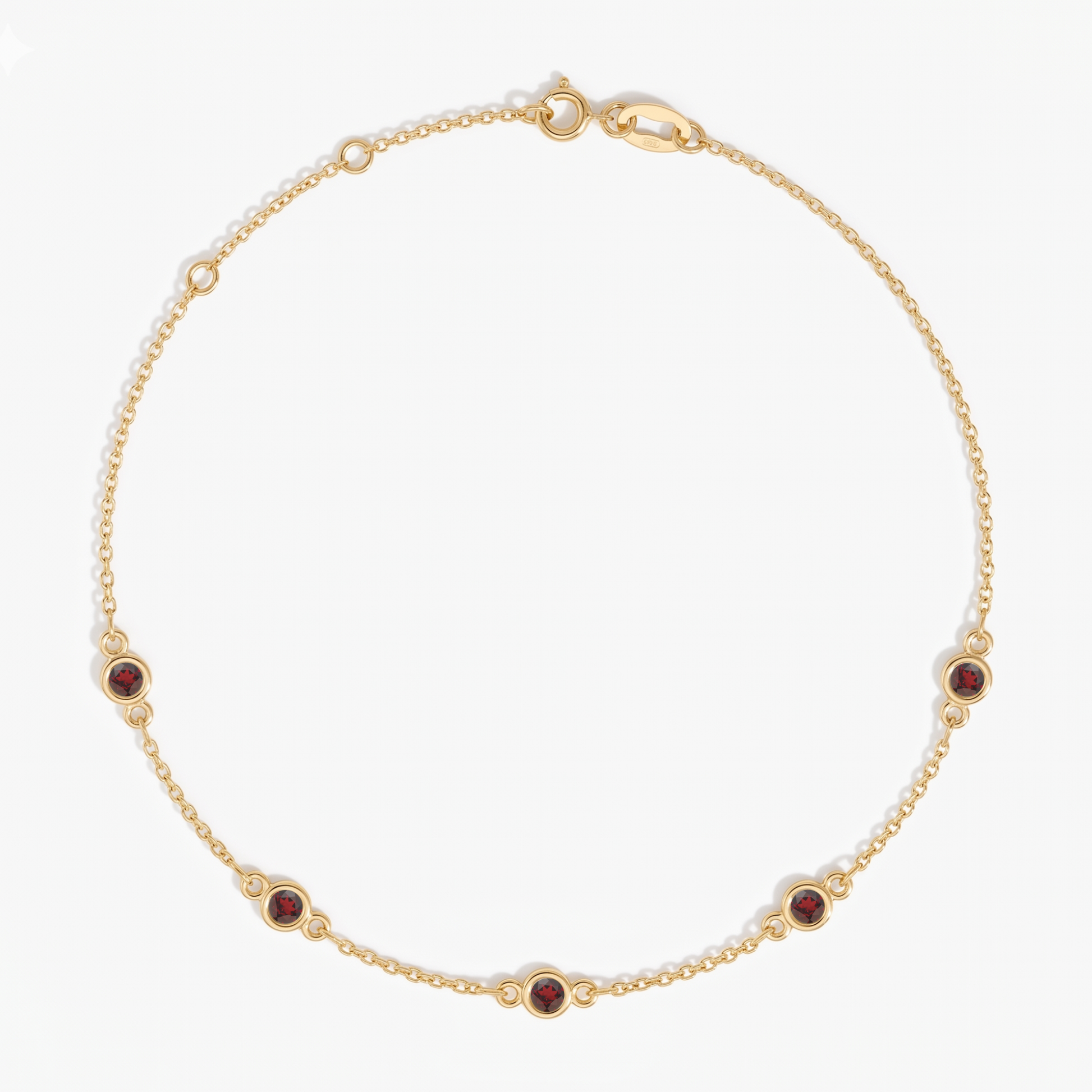 The Five Station Necklace | Cable Chain