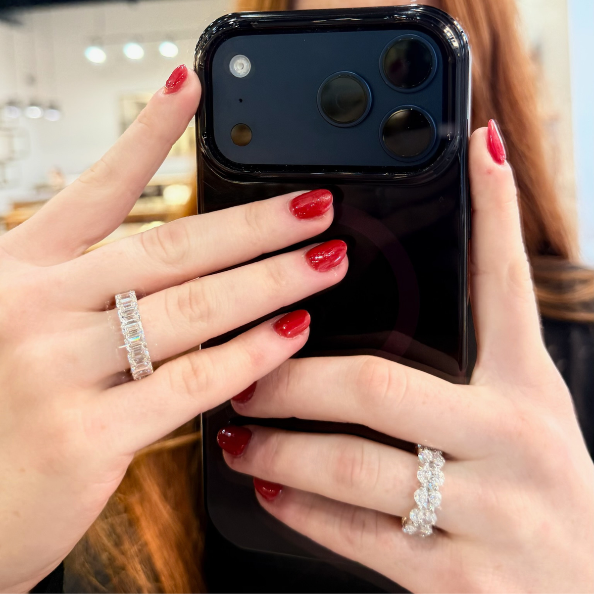 7.95 CTW Emerald Cut Eternity Band | Lab-Grown Diamond