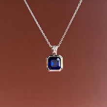  Sapphire Asscher Pendant
