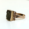 Yellow Gold Pyrite Ring