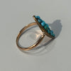 Navette Turquoise Ring