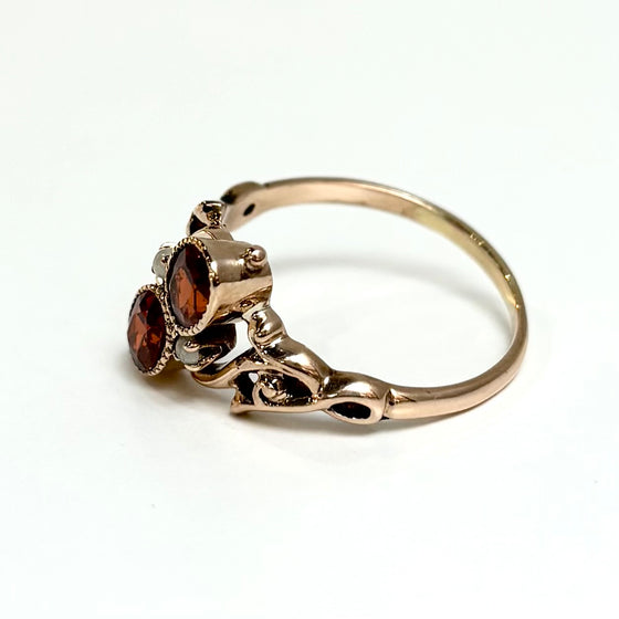 Citrine and Seed Pearl Ring