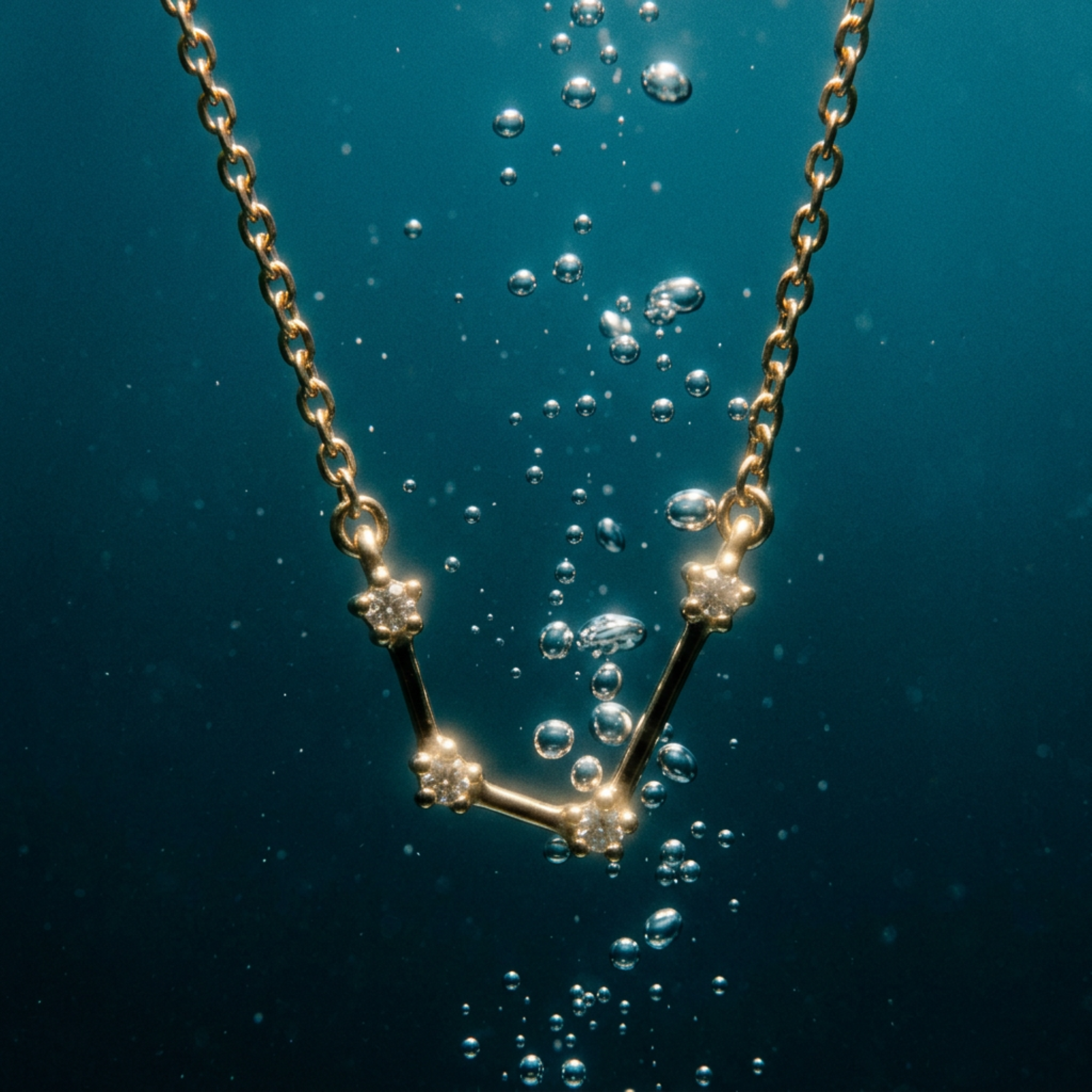 The Constellation Necklace | Aquarius | Natural Diamond