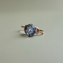  Victorian Aquamarine Solitaire