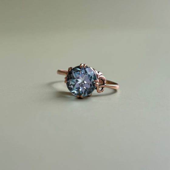 Victorian Aquamarine Solitaire