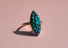 Navette Turquoise Ring