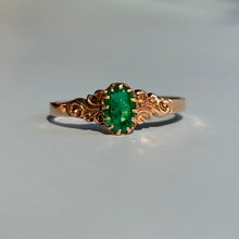  Oval Emerald Solitaire