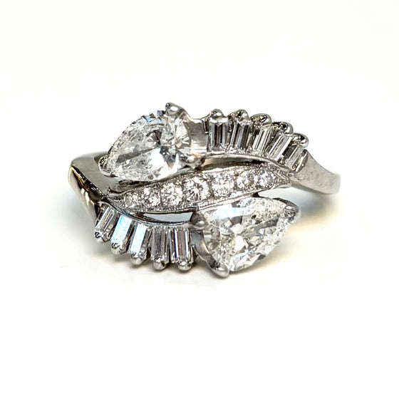 Antique Pear Shaped Diamond Fashion Ring