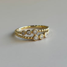  Beaded Bezel Ring