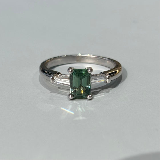 Green Sapphire Ring