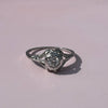 18k Art Deco Diamond Solitaire Engagement Ring .25 ct