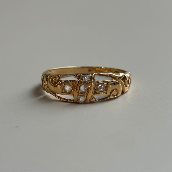 1907 Rose Cut Ring