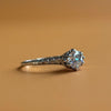 Curved Vine Diamond Solitaire