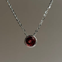  Garnet Bezel Pendant