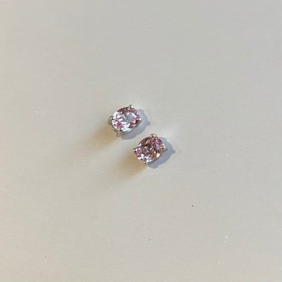 Pink Sapphire Studs