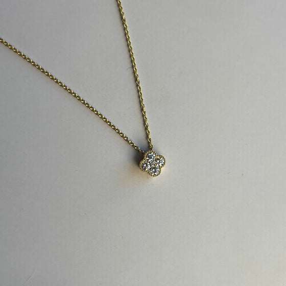 Quatrefoil Diamond Necklace