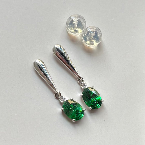 Green Topaz Earrings