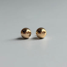  Large Solid Gold Ball Stud