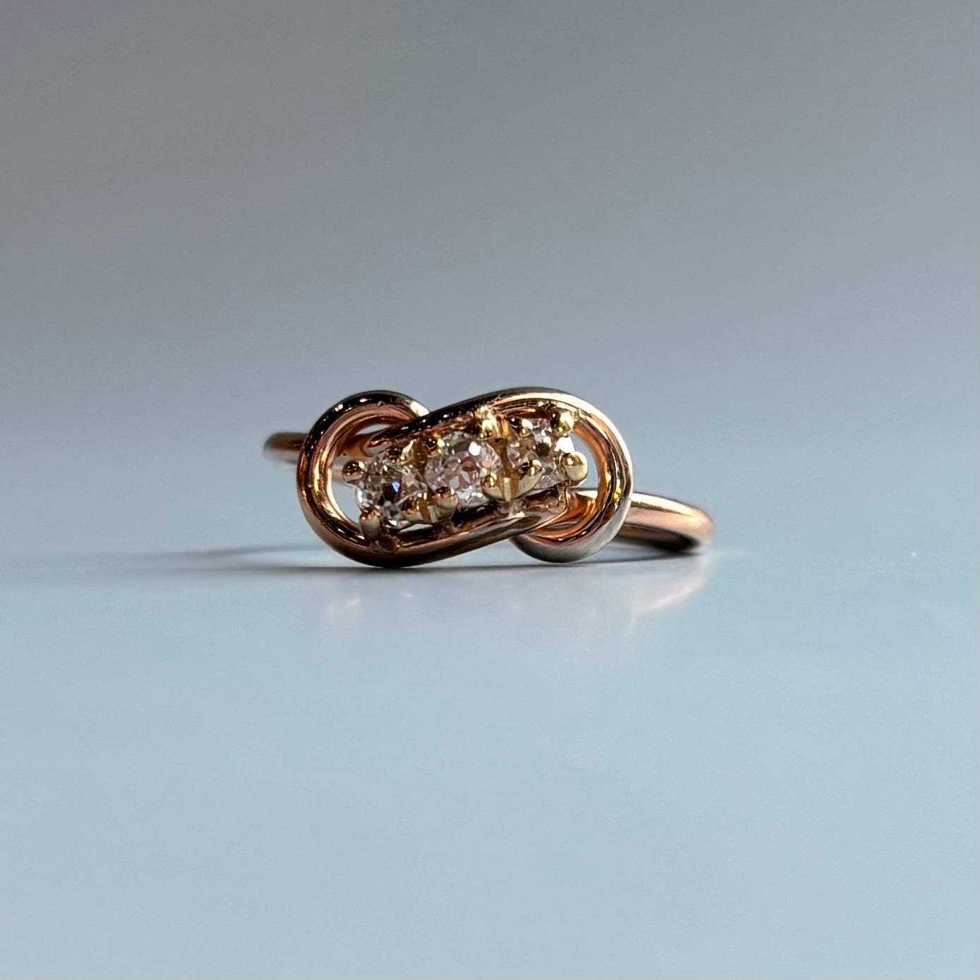 Victorian 0.30 CTW Diamond Snake Ring | 10K Yellow Gold | Vintage
