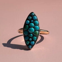  Navette Turquoise Ring