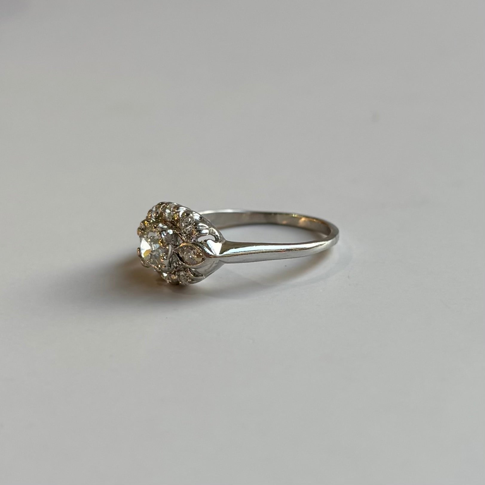 Art Deco 0.65CTW Diamond Engagement Ring | Platinum | Vintage
