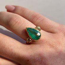  Emerald and Diamond Ring