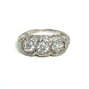 Art Deco Three Stone Diamond Engagement Ring 1.10 ct - Circa 1920