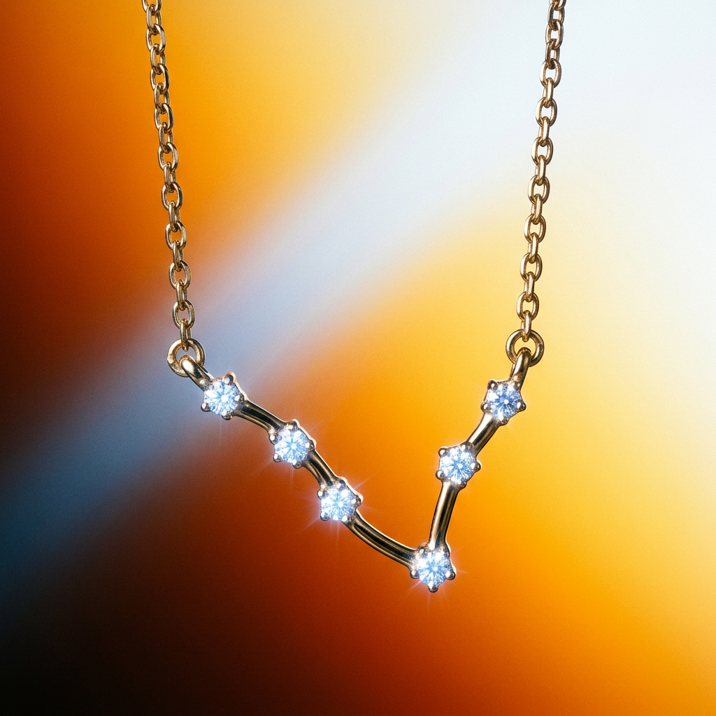 The Constellation Necklace | Pisces | Natural Diamond