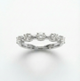 Natural Diamond Five Stone Ring | 0.54 CTW | 14K White Gold | G-H Color, VS1 Clarity