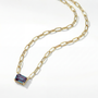 The Gemstone Paperclip Necklace | Lab-Grown Alexandrite