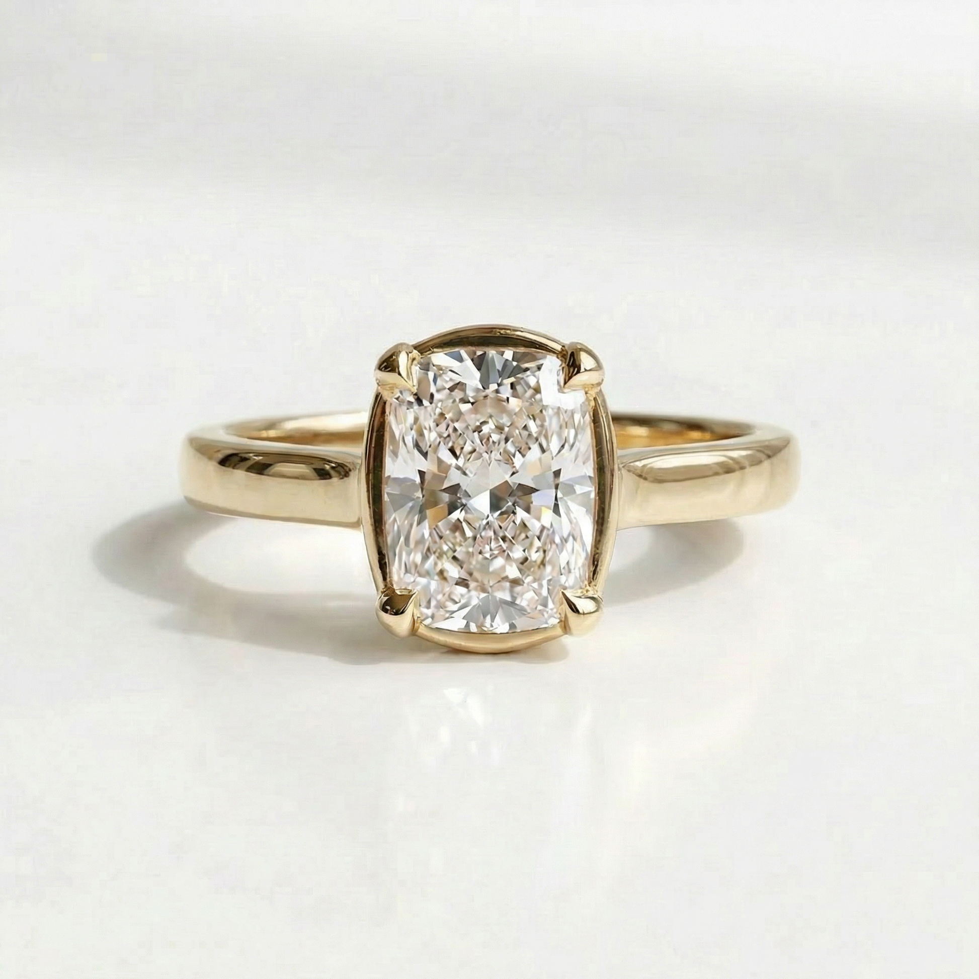 The Clutch Engagement Ring | Elongated Cushion