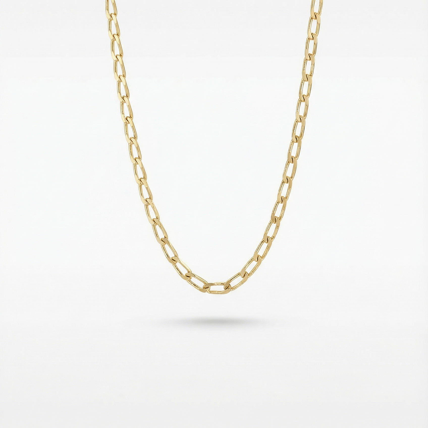 Open Link Chain | 26" | 2mm | 14K Yellow Gold