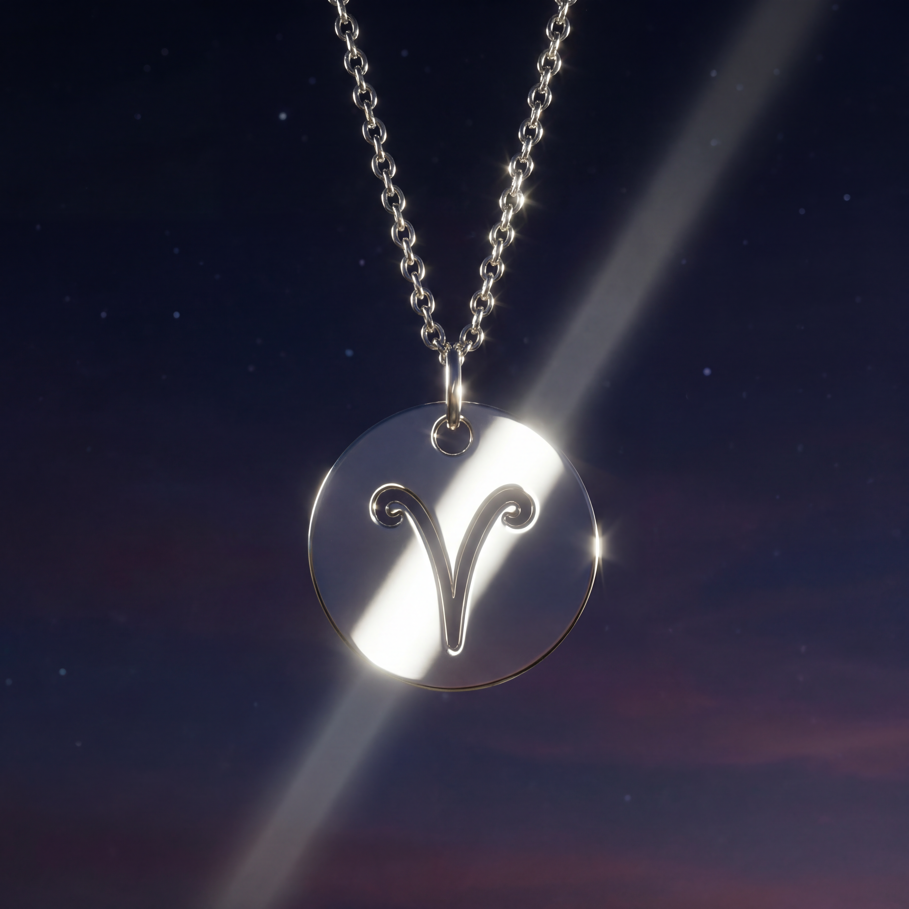 The Zodiac Necklace | Aries | Sterling Silver