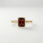 The Classic Bezel Ring | Garnet