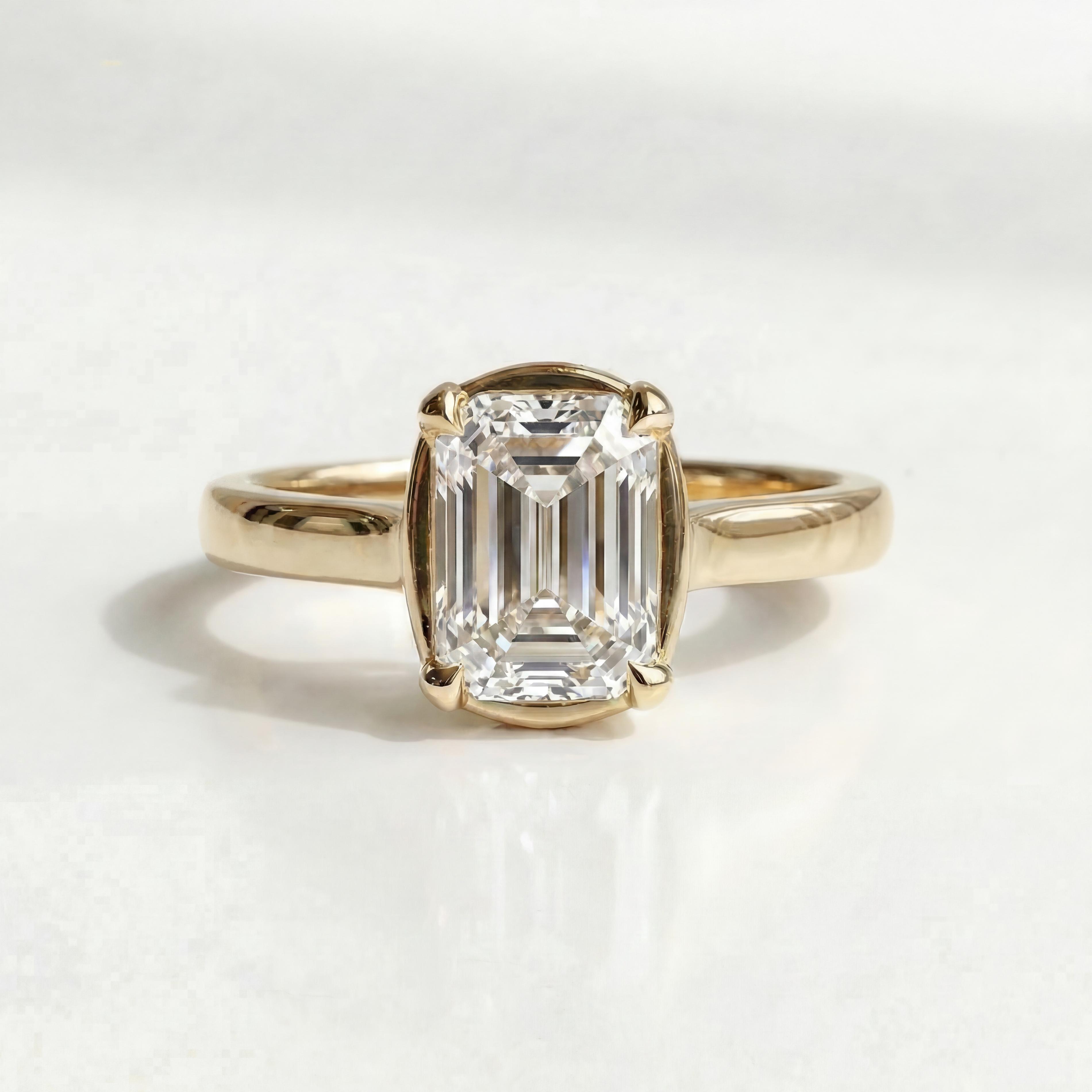 The Clutch Engagement Ring | Emerald Cut
