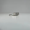 1920 Three Stone Diamond Ring