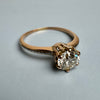 Art Deco Diamond Solitaire Engagement Ring .83 ct