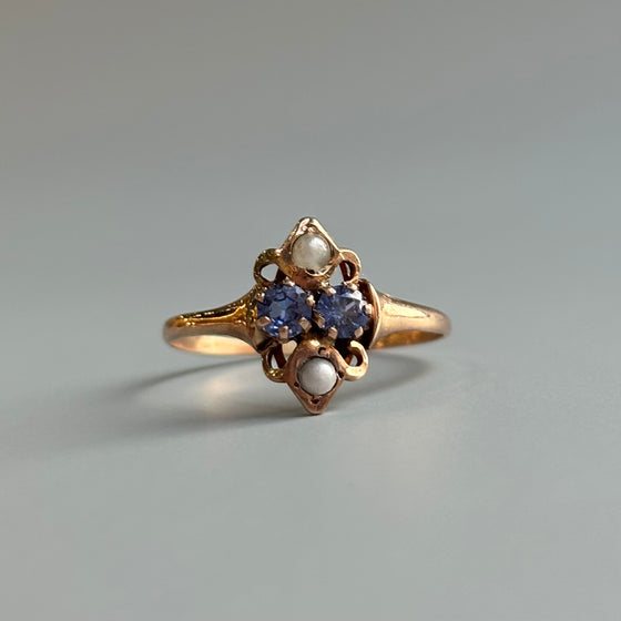 1910 Blue Sapphire Ring