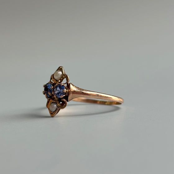 1910 Blue Sapphire Ring