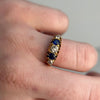 1906 Engraved Victorian Sapphire and Diamond Band