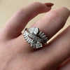 Antique Pear Shaped Diamond Fashion Ring