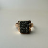 Yellow Gold Pyrite Ring