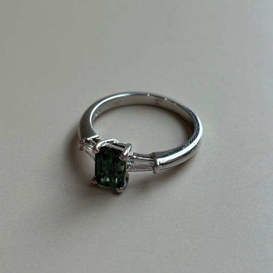 Green Sapphire Ring