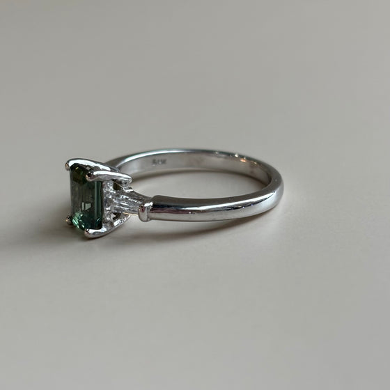 Green Sapphire Ring